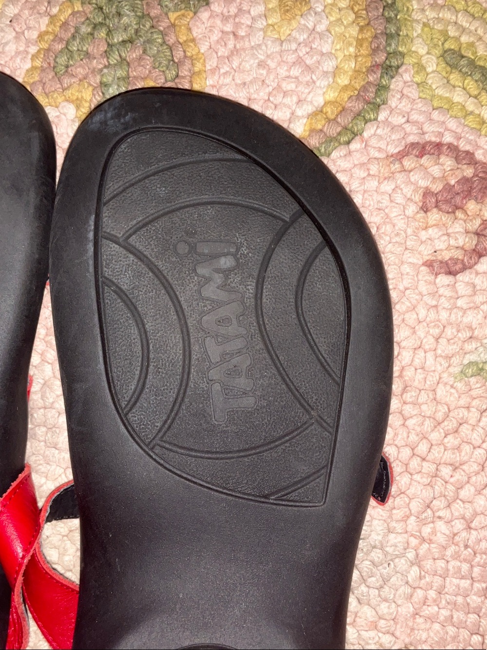 Birkenstock Red Strappy Buckle Sandals - Picture 4 of 9